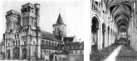 Кан (Нормандия). Монастырская церковь Тринитэ, около 1062—около 1070 г.; своды— XII в.