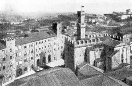Вольтерра. Центр города. Палаццо деи Приори, 1208—1257 гг., переделывался в XV в.