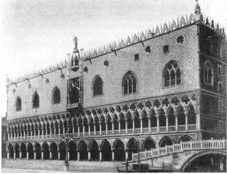 Венеция. Палаццо Дожей, начат в 1309 г.